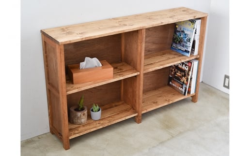 木製ラック シェルフ インテリア 棚 本棚 家具 木工 中古 箱型シェルフ Lサイズ 【ラック 本棚 木製 おしゃれ 収納 雑貨 日用品