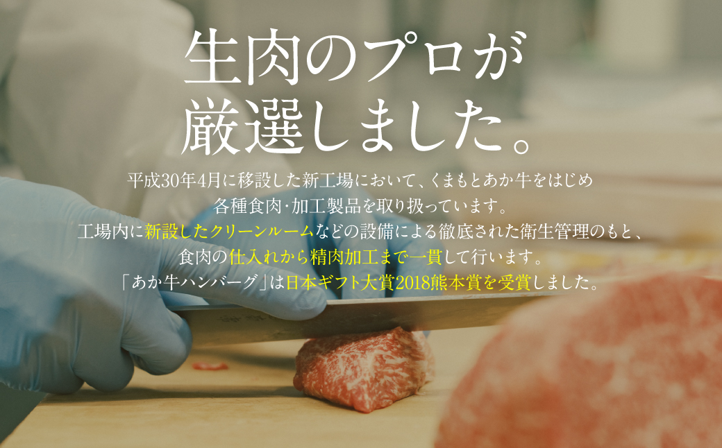 熊本県八代市のふるさと納税 あか牛ハンバーグ 120g×8個入り