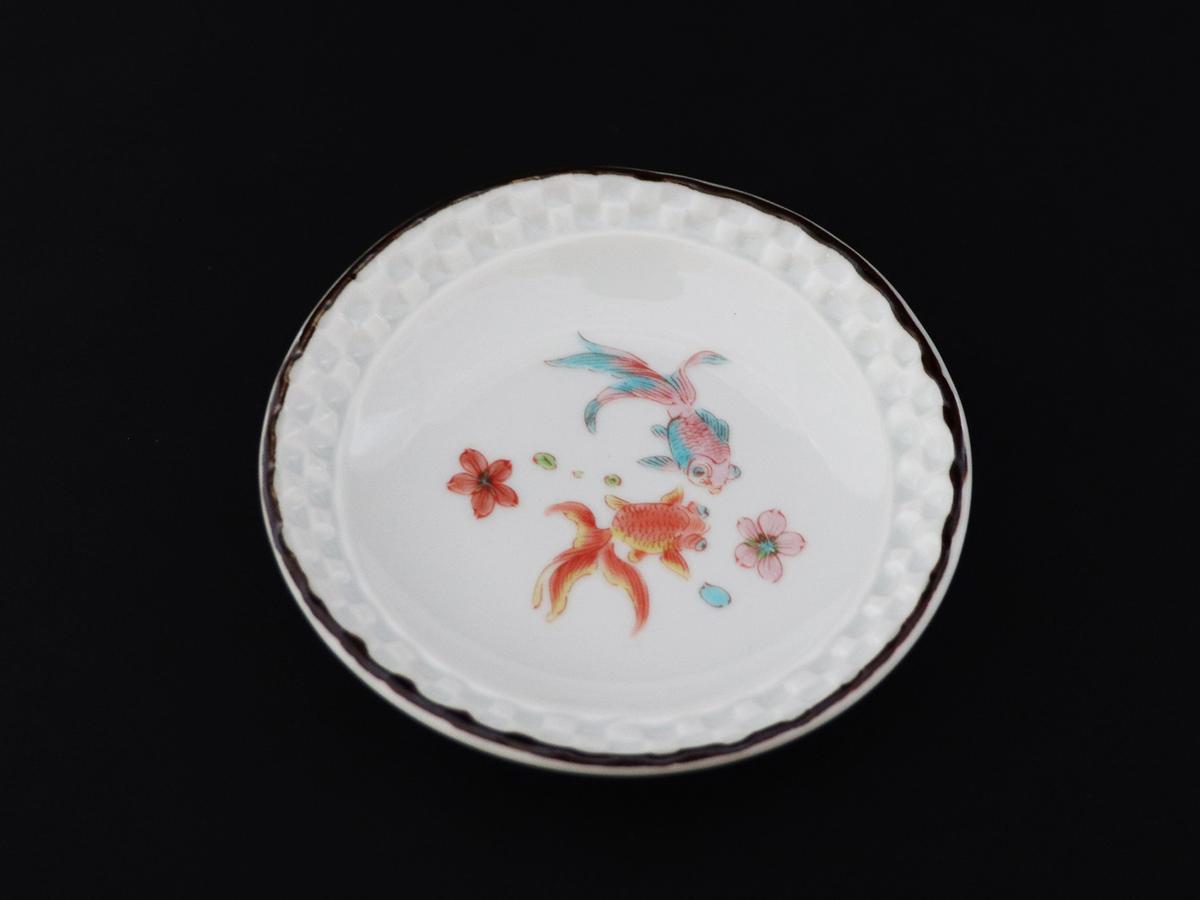 九谷焼 3.2号皿揃 金魚 （5枚セット）a01 食器 キッチン雑貨