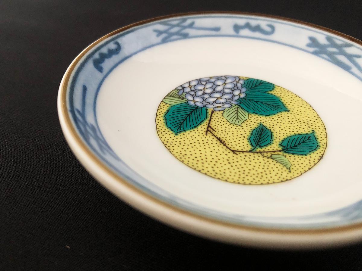 1322 九谷焼 草花文 皿 3客 未使用 【公式通販】