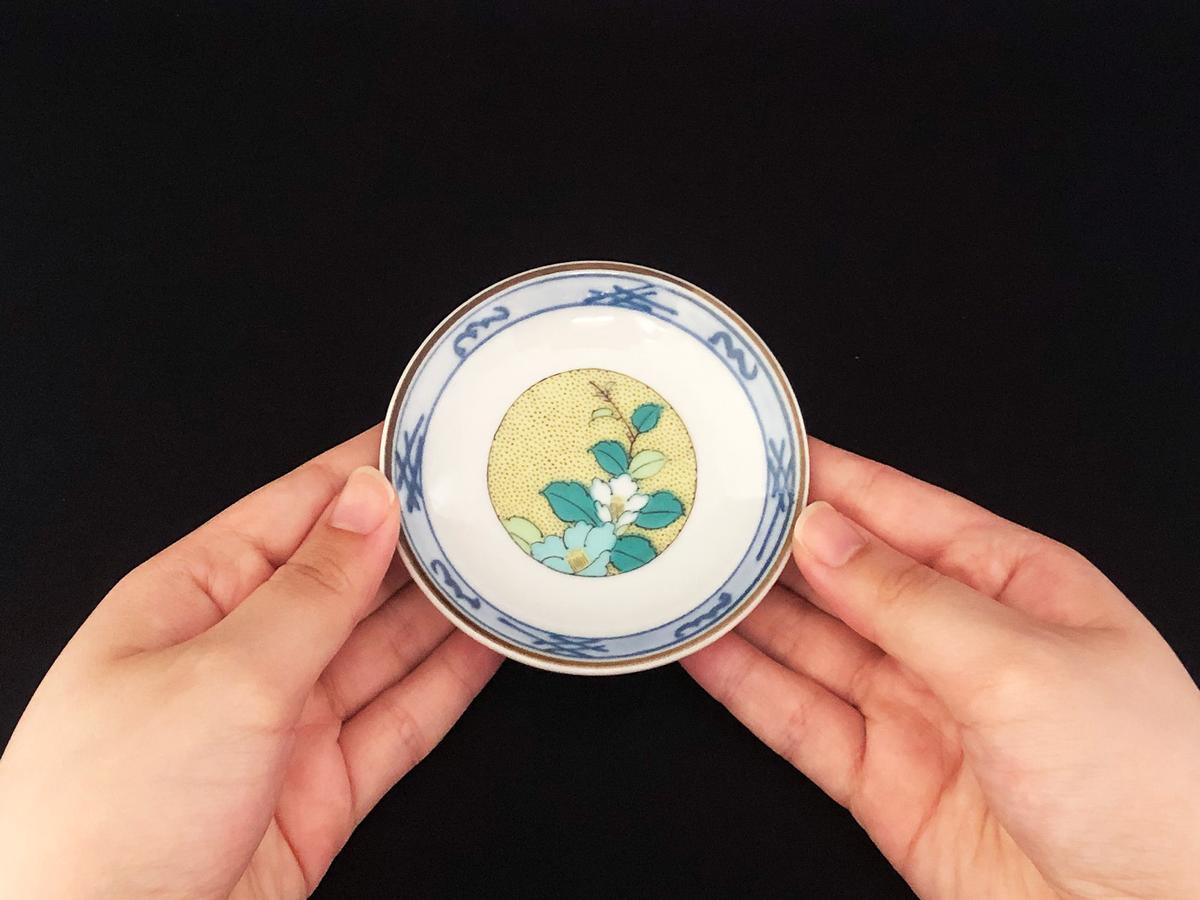 九谷焼　3号皿揃 　吉田屋草花　(5枚セット） a01 食器 キッチン雑貨 キッチンアイテム 雑貨 小物 お皿 丸皿 豆皿 食卓 テーブルコーディネート 