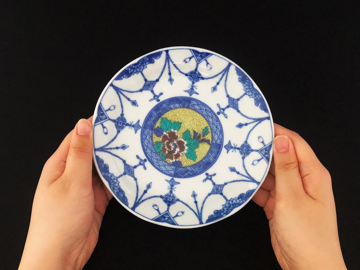 九谷焼　5.2号皿揃　時代絵 （5枚セット）a01 工芸品 