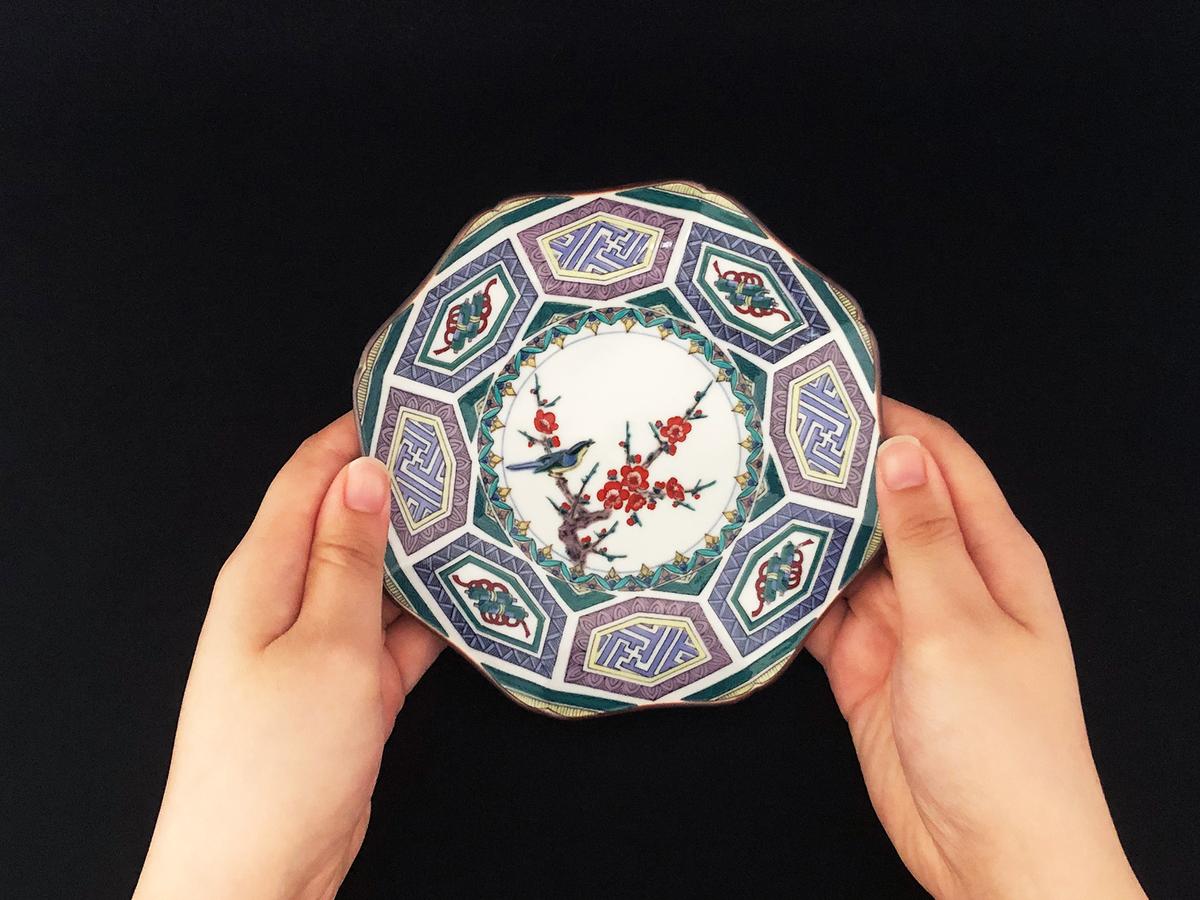 皿揃 九谷焼 葵窯 5枚 皿揃 九谷焼 葵窯 5枚 皿揃 九谷焼 葵窯 5枚 皿揃