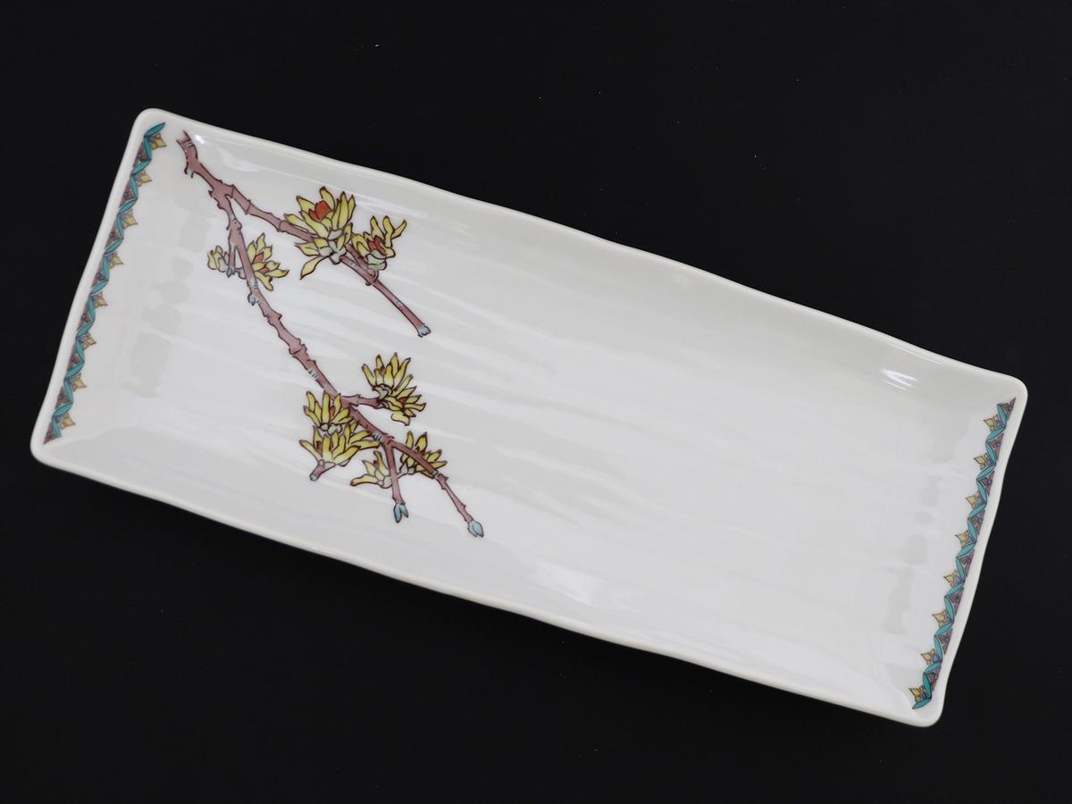 九谷焼　9号皿揃　果実絵変り （5枚セット）a01 食器 キッチン雑貨 キッチンアイテム 雑貨 小物 お皿 角皿 食卓 テーブルコーディネート 普段使い 贈り物 