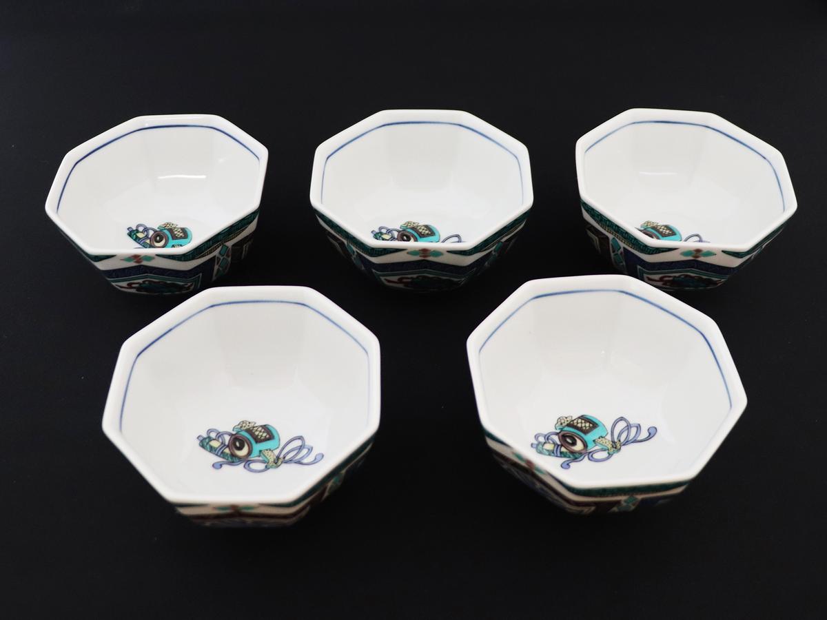 九谷焼　3.2号小鉢揃　古九谷風　 a01 食器 キッチン雑貨 キッチンアイテム 雑貨 小物 お皿 小皿 食卓 テーブルコーディネート 