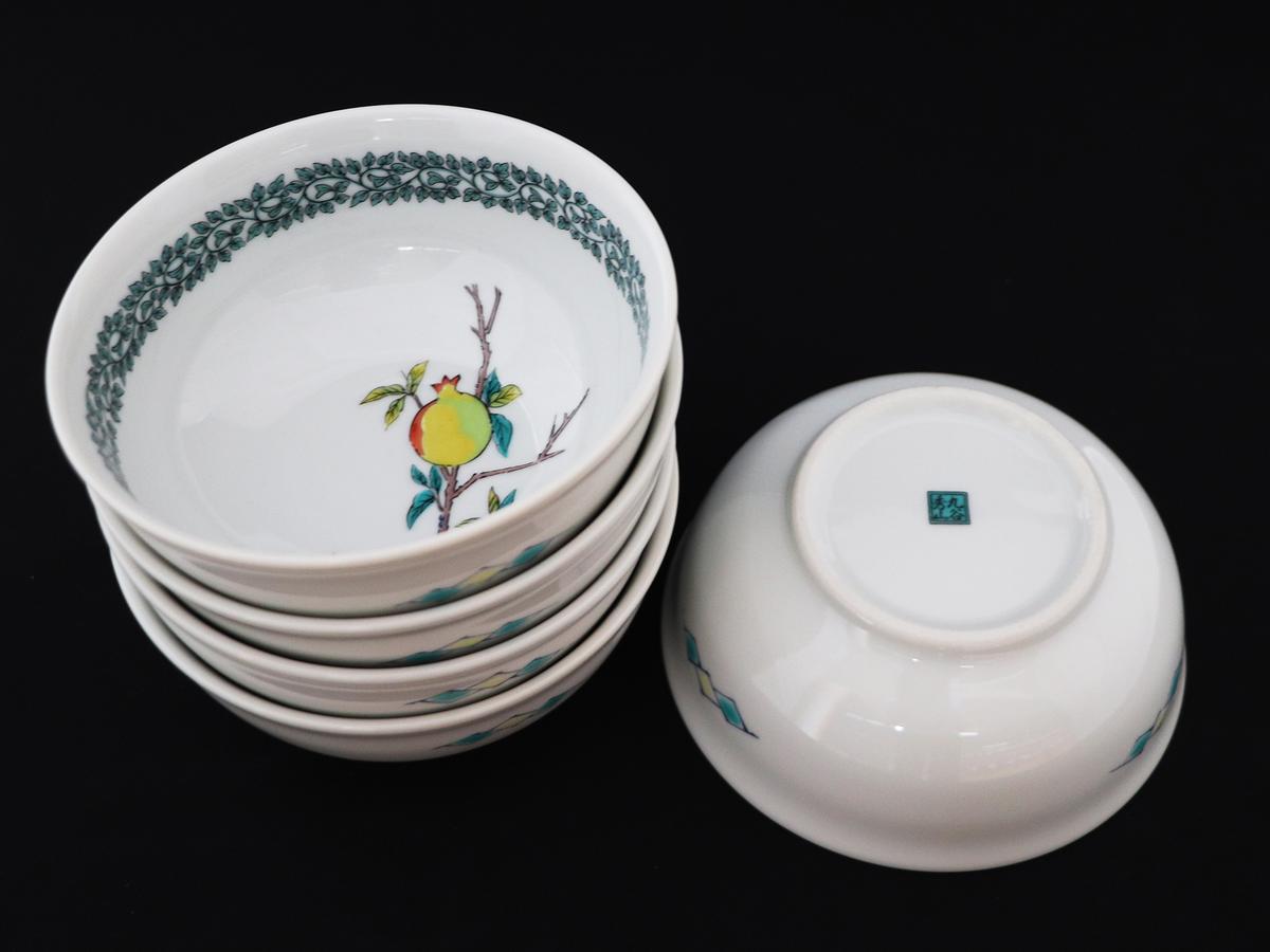 九谷焼　4.2号小鉢揃　花鳥絵変り （5枚セット）a01 食器 キッチン雑貨 キッチンアイテム 雑貨 小物 お皿 食卓 テーブルコーディネート 