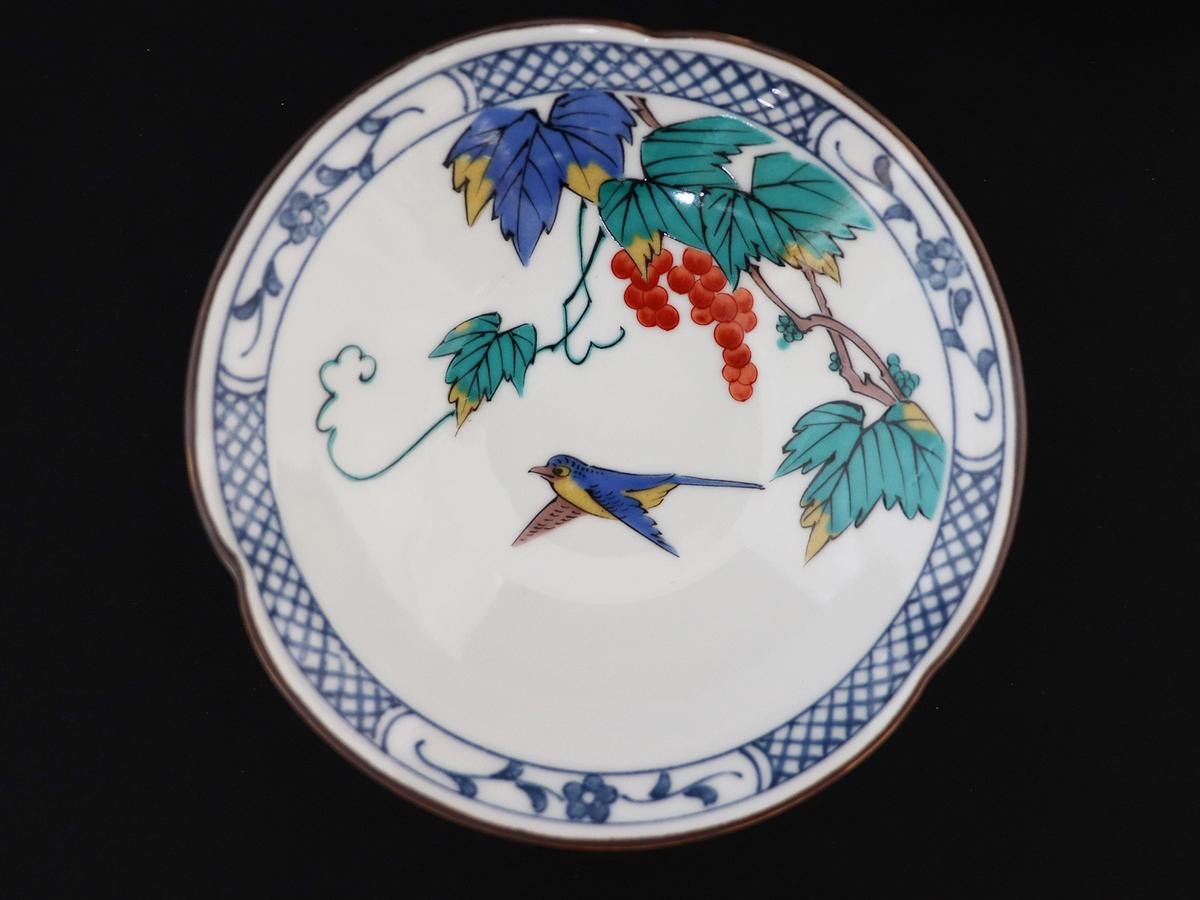 九谷焼　 4.5号小鉢揃　花鳥絵変り　a01 食器 キッチン雑貨 キッチンアイテム 雑貨 小物 お皿 小皿 食卓 テーブルコーディネート 