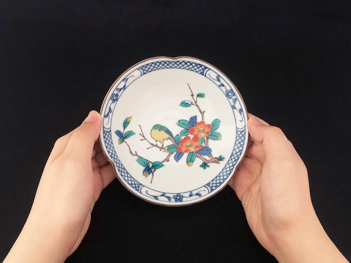 九谷焼　 4.5号小鉢揃　花鳥絵変り　a01 食器 キッチン雑貨 キッチンアイテム 雑貨 小物 お皿 小皿 食卓 テーブルコーディネート 