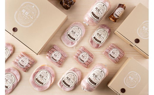 【カネ吉山本】琵琶ハムギフト5種詰め合わせ【Y141W】