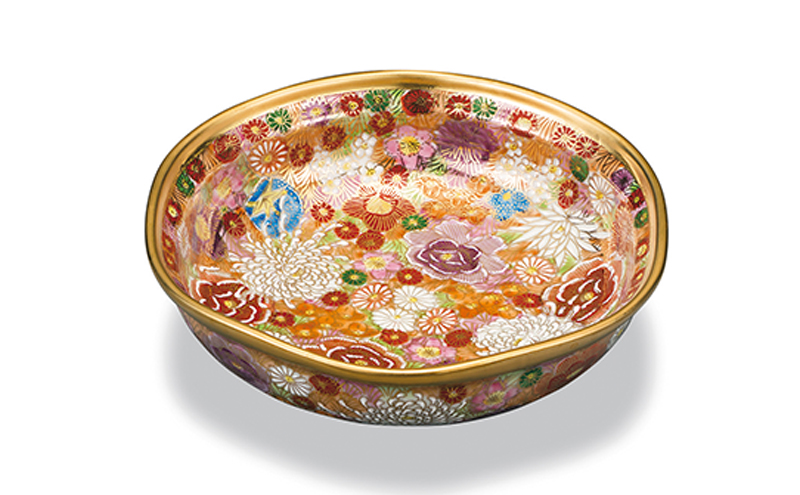 6号鉢　金花詰 民芸品 工芸品 雑貨 食器 鉢皿 小鉢 キッチン雑貨 キッチン用品 