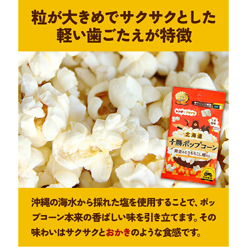 北海道本別町のふるさと納税 北海道十勝 前田農産黄金のとうもろこし電子レンジ専用「十勝ポップコーン」 10袋 有限会社 十勝太陽ファーム《60日以内に順次出荷(土日祝除く)》 北海道 本別町 送料無料 お菓子 ポップコーン