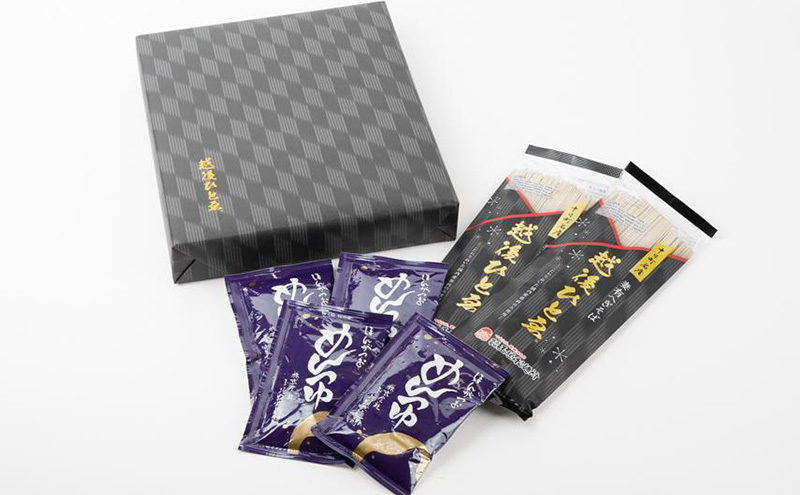 越後ひとゑ［5袋入］つゆ付 麺類 そば 蕎麦 へぎそば 乾麺 めんつゆ 