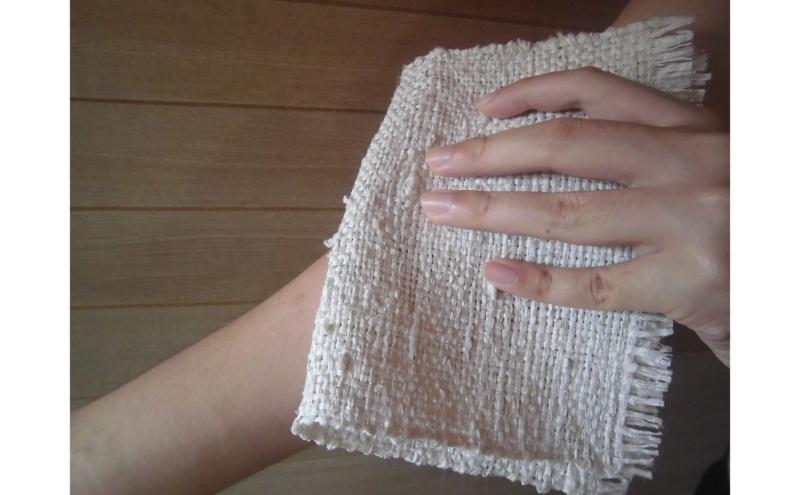 肌にやさしいシルク100％「きびそタオル2枚組セット」 日用品 新潟 