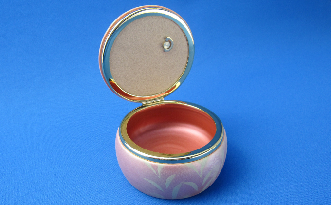 九谷焼オルゴール　華 a05 焼き物 民芸品 工芸品 雑貨 