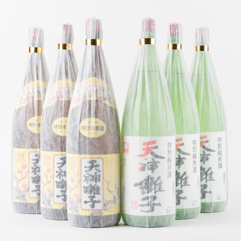 十日町の地酒《天神囃子》一升瓶 6本セット お酒 日本酒 純米酒 本醸造酒 