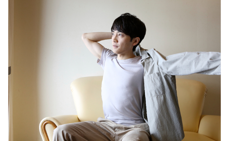 [絹生活研究所]インナー/メンズ/半袖/グレー インナーウェア 下着 肌着 Tシャツ ファッション 服 男性