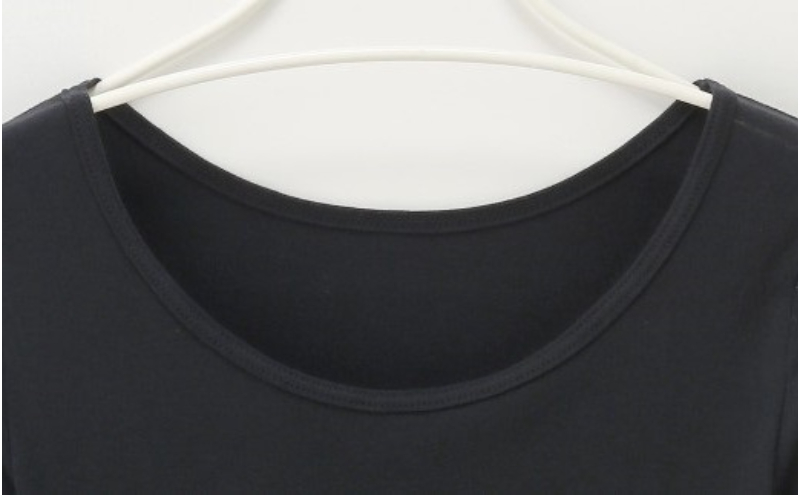 《絹生活研究所》インナー／レディース／8分袖／ブラック インナーウェア 下着 肌着 ファッション 服 女性 