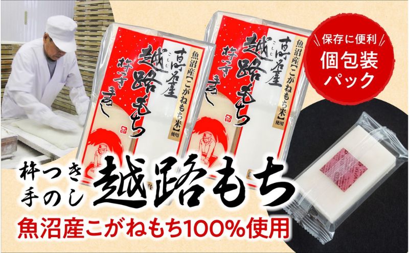 【新潟県十日町市】令和7年産 こがねもち使用 越路もち個包装パック 12枚入り×2パック (約1升) 餅 モチ 切り餅 おもち お餅 新潟