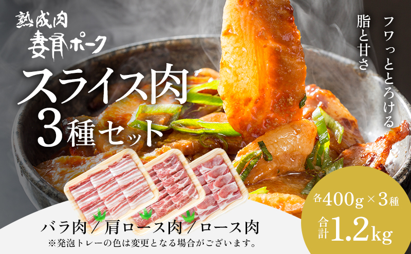 【新潟県十日町市】【魚沼銘柄豚】妻有ポークスライス3種セット 肉 お肉 豚肉 詰め合わせ 新潟