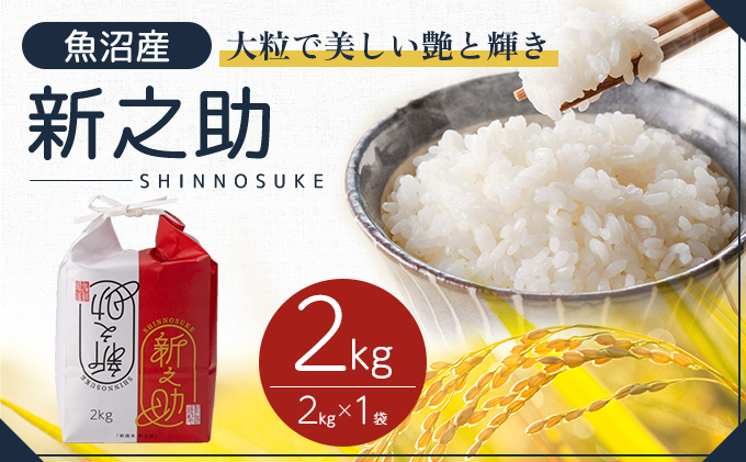 令和7年産 魚沼産 新之助 2kg お米 米 コメ 
