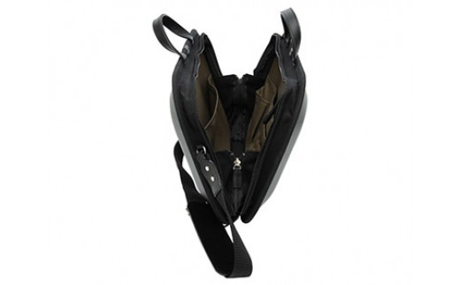 monacca-bag/kakuブラックss 木製ビジネスバッグ