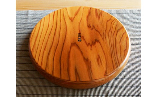 丸盆 / 直径21cm 銘木 魚梁瀬杉製 雑貨（高知県馬路村