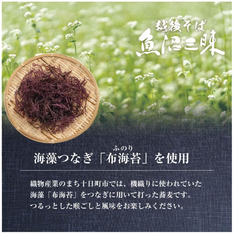 越後そば 魚沼三昧そば 200g×5把 そば 新潟 魚沼 越後 魚沼産 乾麺 送料無料 年越しそば 乾めん 麺類 蕎麦 ソバ 簡単調理 お取り寄せ 魚沼三昧 川治米店 新潟県 十日町市 コシ 