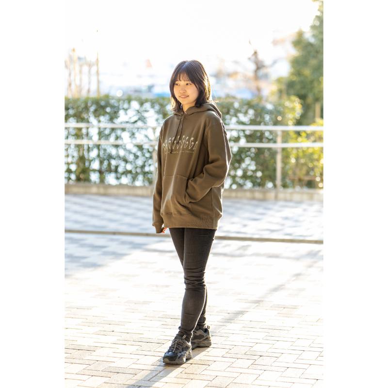 世界で唯一!着る山菜!!【こごめパーカー・オリーブ】裏起毛 トレーナー ファッション メンズ レディース 洋服 新潟 