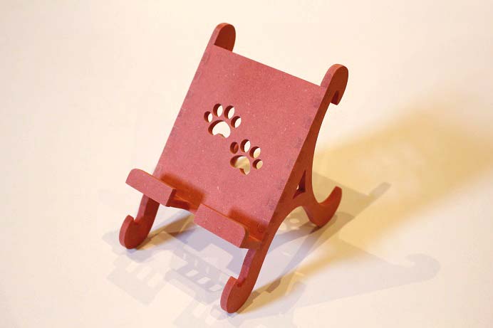 アニマルスマートフォンスタンド ネコ 赤 雑貨 日用品 スマホ スマホスタンド 