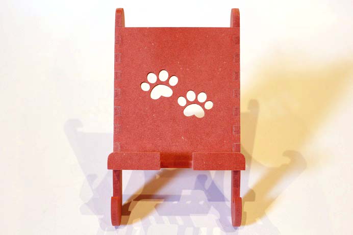 アニマルスマートフォンスタンド ネコ 赤 雑貨 日用品 スマホ スマホスタンド 