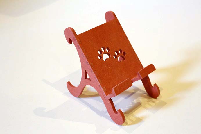 アニマルスマートフォンスタンド ネコ 赤 雑貨 日用品 スマホ スマホスタンド 