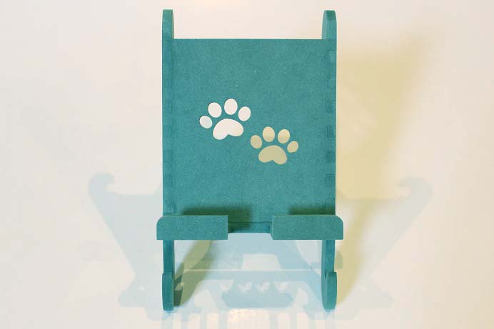 アニマルスマートフォンスタンド ネコ 緑 雑貨 日用品 スマホ スマホスタンド 