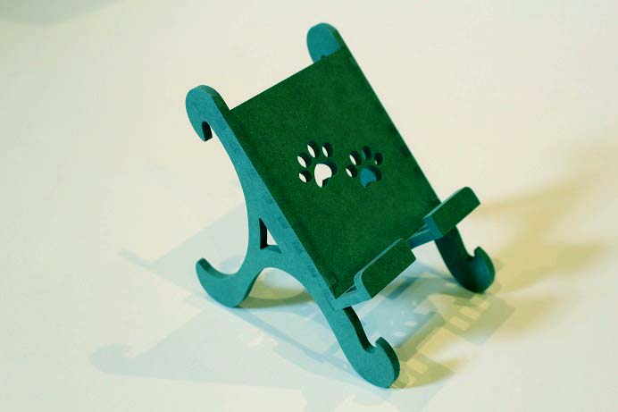 アニマルスマートフォンスタンド ネコ 緑 雑貨 日用品 スマホ スマホスタンド 