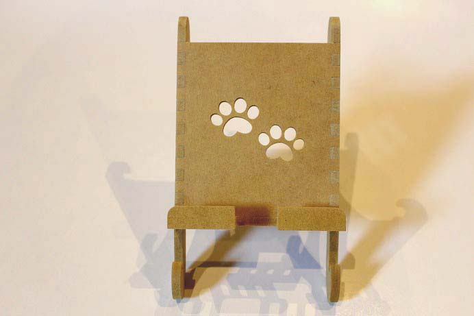 アニマルスマートフォンスタンド ネコ 黄 雑貨 日用品 スマホ スマホスタンド 