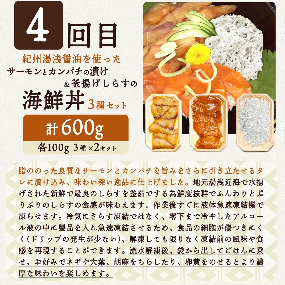 G60-T41_【定期便 全4回】魚鶴商店が選ぶ人気お魚J(銀鮭切身・サバフィレ・魚切身・海鮮漬)