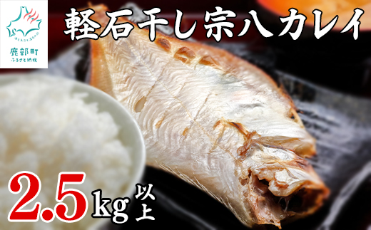 【北海道鹿部町】【北海道産】訳あり 軽石を使った干物 北海道産カレイ 合計2.5kg以上 不揃い 傷 冷凍