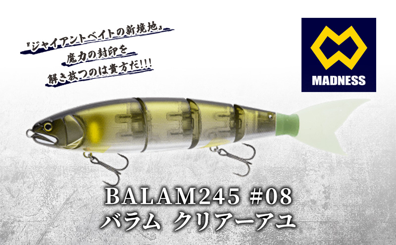 マドネス BALAM 245 バラム ビッグベイト 未使用品 マドネス バラム MADNESS 245 疑似餌 釣り フィッシング ルアー