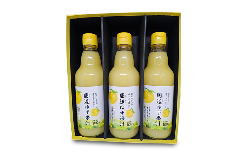 国造ゆず果汁　360ml×3本セット 