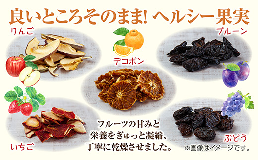 ドライフルーツ 5種(りんご プルーン デコポン いちご ぶどう)／リンゴ 苺 無添加 砂糖不使用 国産フルーツ 果物 保存食 ダイエット ギフト グルメ お取り寄せ はぴふる 新潟県 十日町市 
