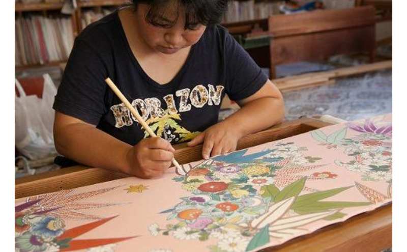 新潟県伝統工芸品「十日町友禅」最高級手描友禅振袖 着物
