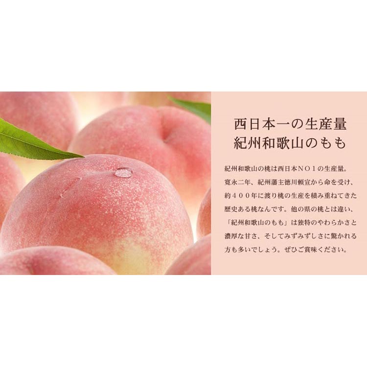 和歌山の桃 [秀品 約3.8～4kg](サイズ・品種おまかせ) 和歌山県産 フルーツ もも モモ 紀伊国屋文左衛門本舗