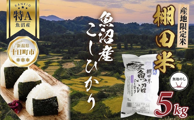 魚沼産 コシヒカリ 白米 ★ 新米10キロ ★ 棚田米 令和5年 楽天市場】米 5kg 極上魚沼産コシヒカリ お米 5キロ 令和6年産