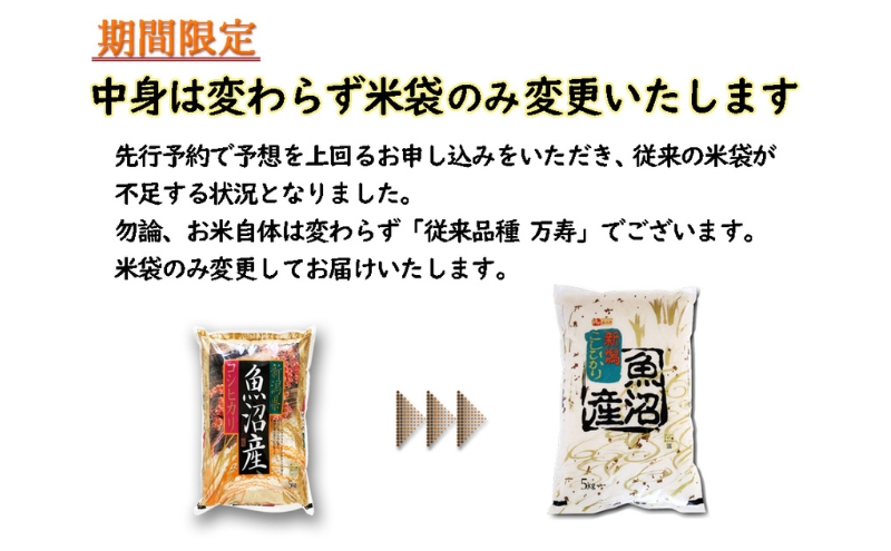 数量限定 従来品種 魚沼産コシヒカリ 精米 5kg×6