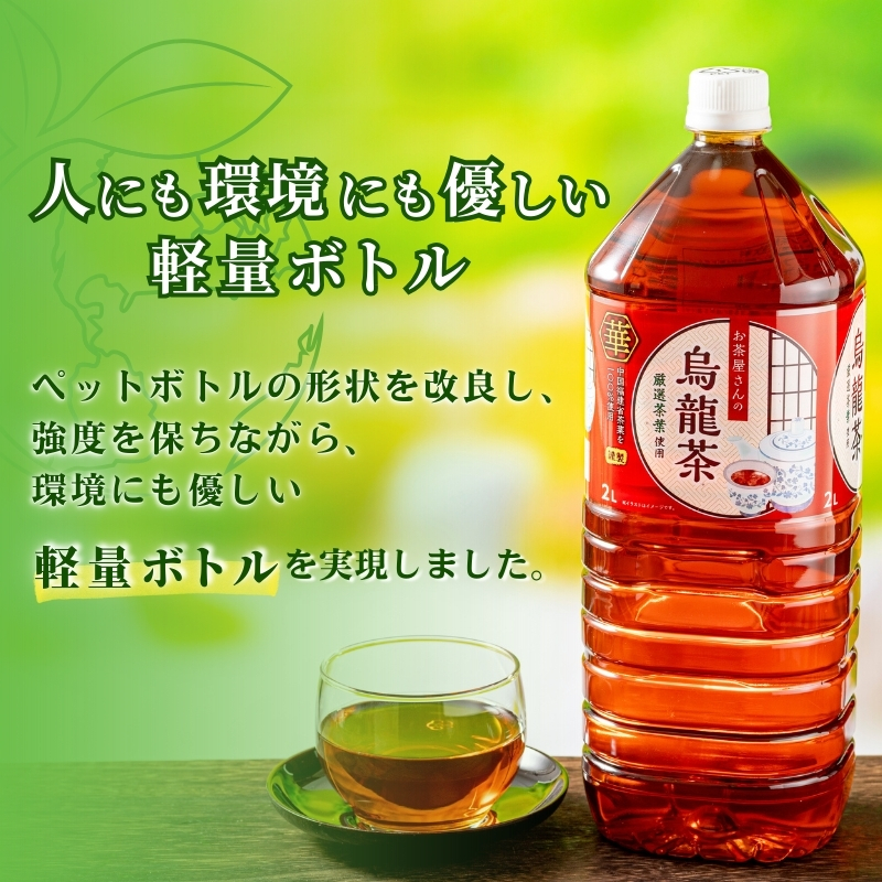 【ふるさと納税】烏龍茶 ウーロン茶 2L 12本 飲み物 飲料 ドリンク 水分補給 ヘルシー 食事のおともに 飲料類 お茶 ソフトドリンク 厳選茶葉 旨味 純水仕立て ストック 