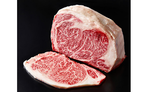 A5等級 未経産雌限定　近江牛リブロース　ステーキ　塊肉1kg折箱入【FO20W】