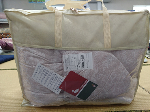 ワタセの羽毛ふとん　シングル　赤【CW15W】