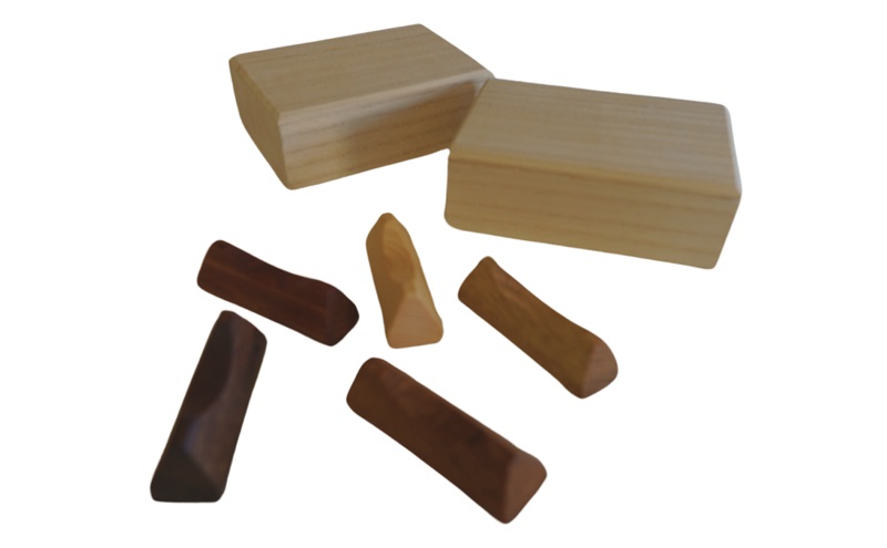 桐箱に入った無垢のオハシオキ 5個セット 日用品 箸置き 食器 カトラリー 木材 シンプル ナチュラル テーブルウェア 人気 おすすめ 送料無料 