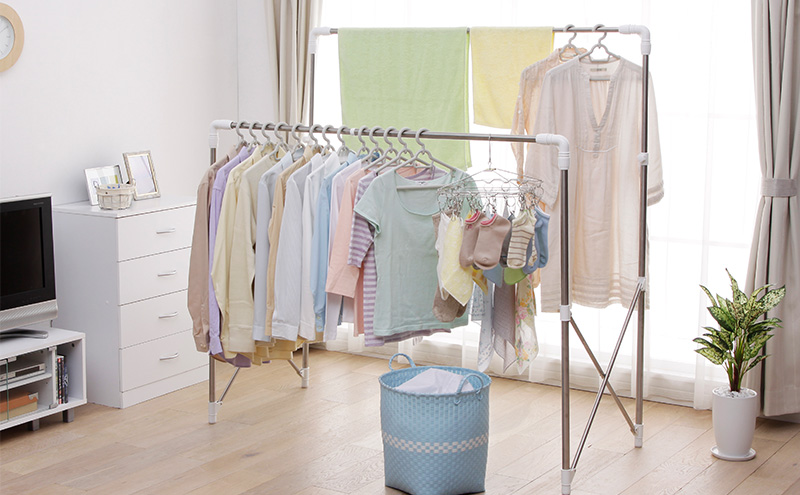 伸縮多機能物干し SMH-150R 洗濯用品 ランドリー ラック アイリスオーヤマ 