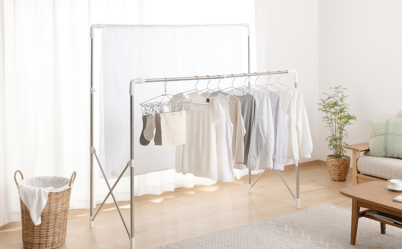 伸縮多機能物干し SMH-150R 洗濯用品 ランドリー ラック アイリスオーヤマ 