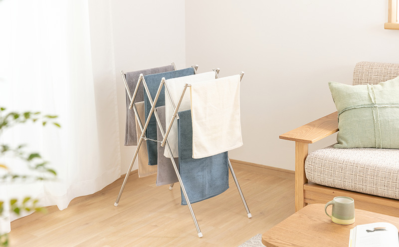 オールステンレスタオル干し SWX-700R 洗濯用品 ランドリー ラック 物干し アイリスオーヤマ 